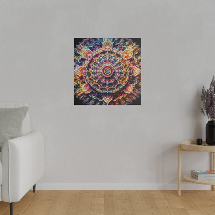 Cosmic Fractal Bloom Canvas 0.75"