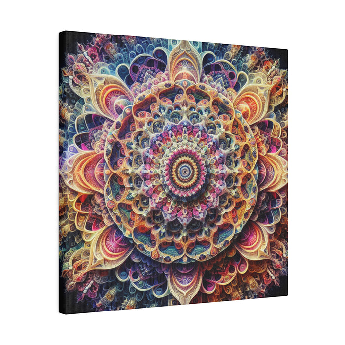 Cosmic Fractal Bloom Canvas 0.75"