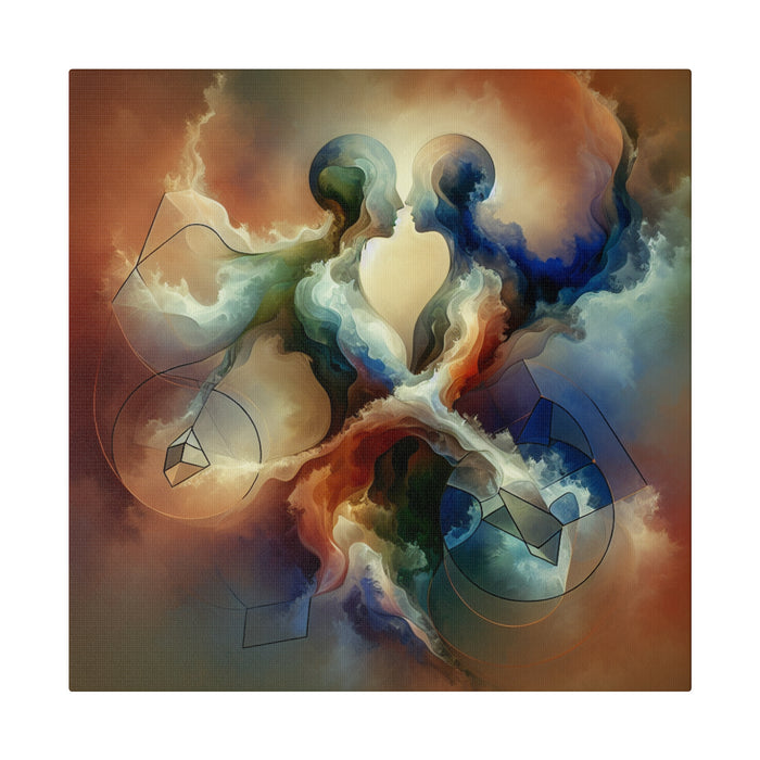 Cosmic Embrace Canvas Art 0.75"