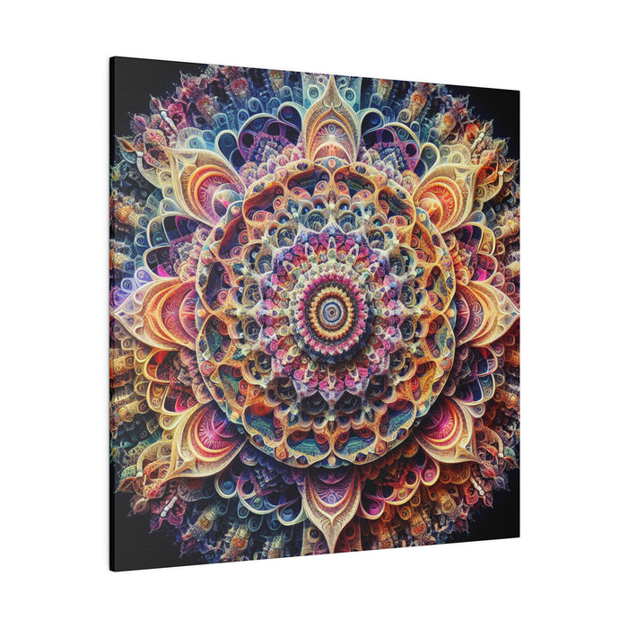 Cosmic Fractal Bloom Canvas 0.75"