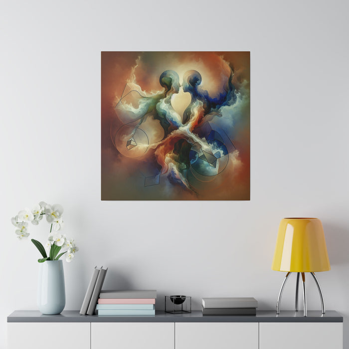 Cosmic Embrace Canvas Art 0.75"