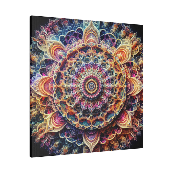 Cosmic Fractal Bloom Canvas 0.75"