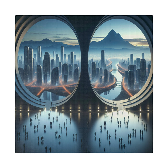 Futuristic Cityscape Portal 0.75"