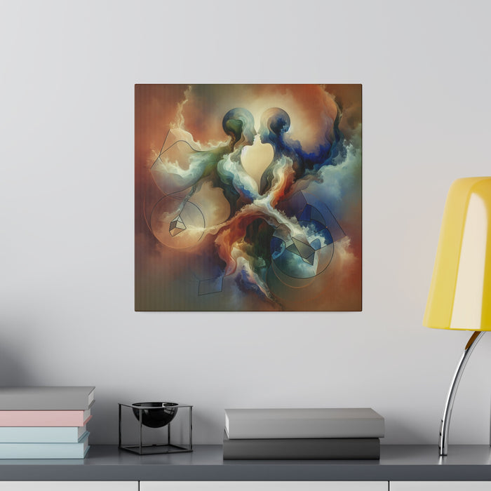 Cosmic Embrace Canvas Art 0.75"