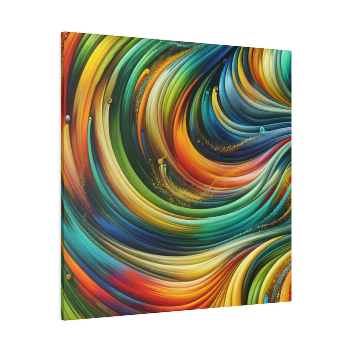 Vibrant Swirls Abstract Canvas 0.75"