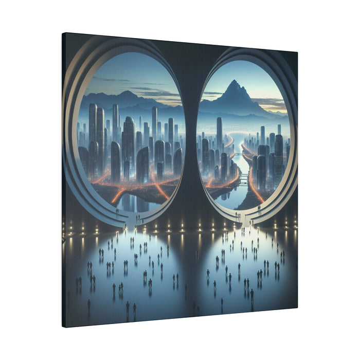 Futuristic Cityscape Portal 0.75"