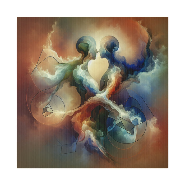 Cosmic Embrace Canvas Art 0.75"