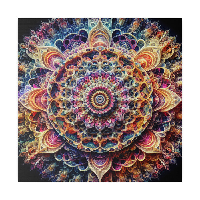 Cosmic Fractal Bloom Canvas 0.75"