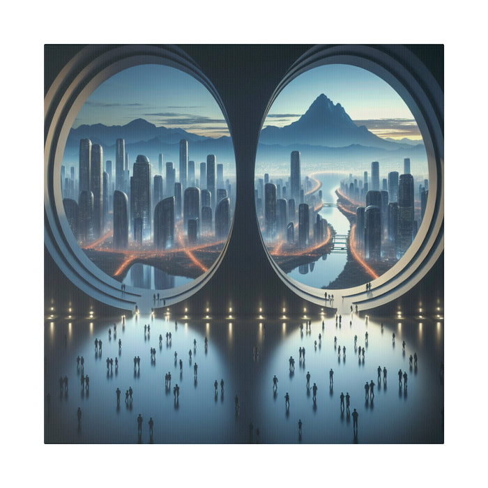 Futuristic Cityscape Portal 0.75"