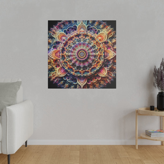 Cosmic Fractal Bloom Canvas 0.75"