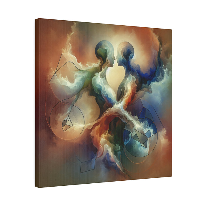 Cosmic Embrace Canvas Art 0.75"