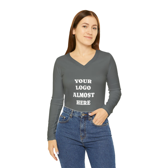 Women's Long Sleeve V-neck Shirt (AOP)