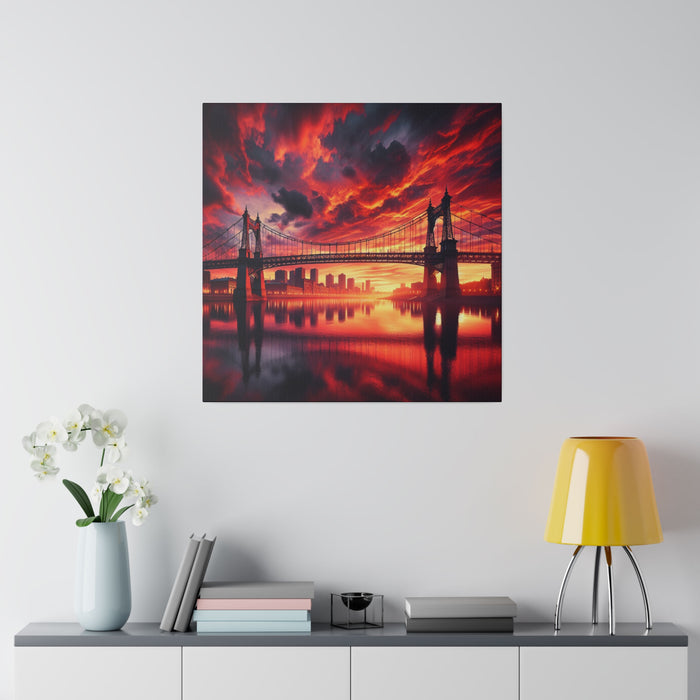 Fiery Skyline Reflection 0.75"