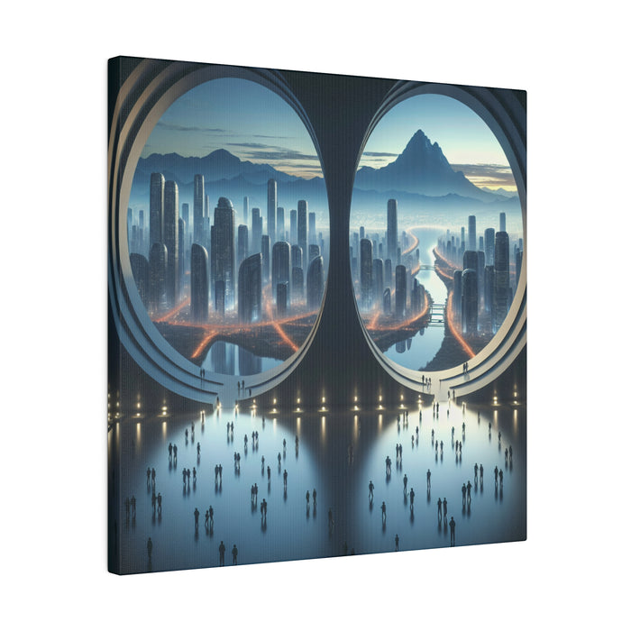 Futuristic Cityscape Portal 0.75"