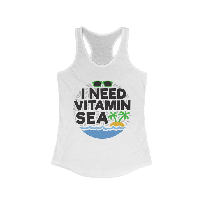 I Need Vitamin Sea Racerback Tank Top