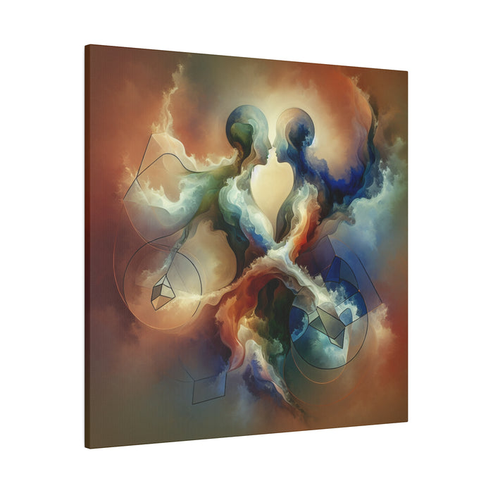 Cosmic Embrace Canvas Art 0.75"