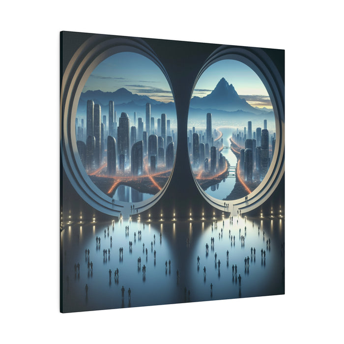 Futuristic Cityscape Portal 0.75"