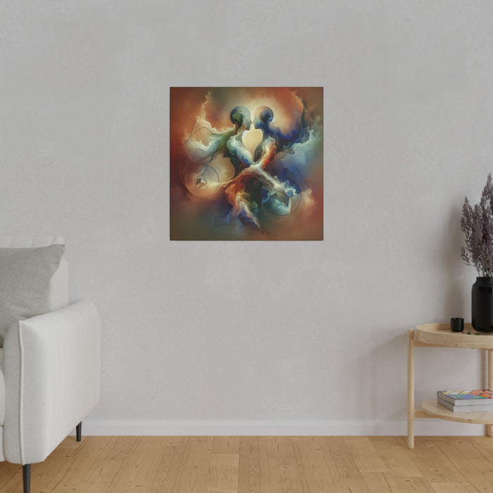 Cosmic Embrace Canvas Art 0.75"