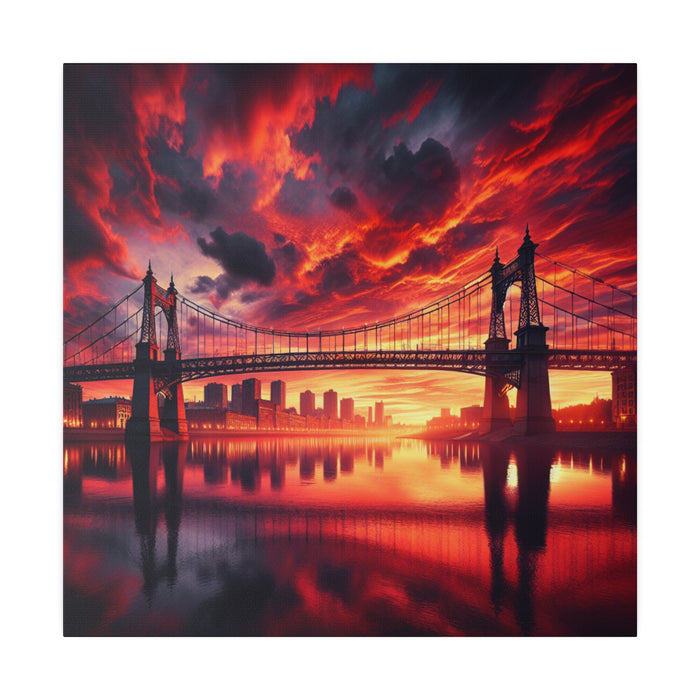 Fiery Skyline Reflection 0.75"