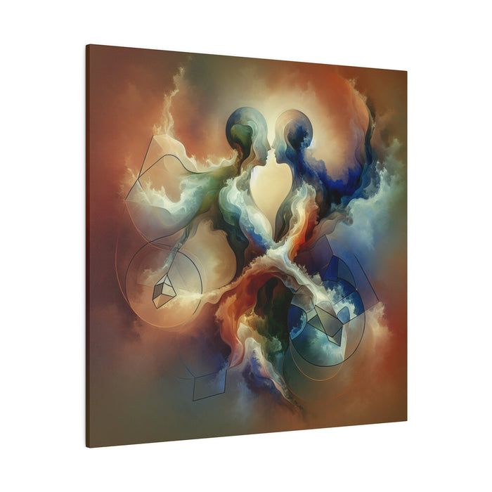 Cosmic Embrace Canvas Art 0.75"